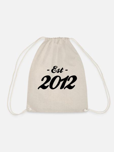 Birth - Established 2012 - Drawstring Bag - nature