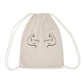muscles_3_m1 - Drawstring Bag - nature - Front