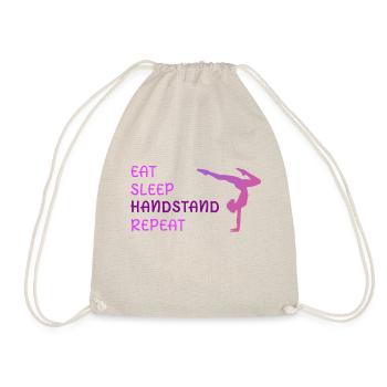 Eat Sleep Handstand Répéter - Sac de sport léger - nature - Devant