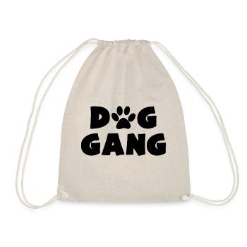 DOG GANG Hundebesitzer - Turnbeutel - Natur - Vorne