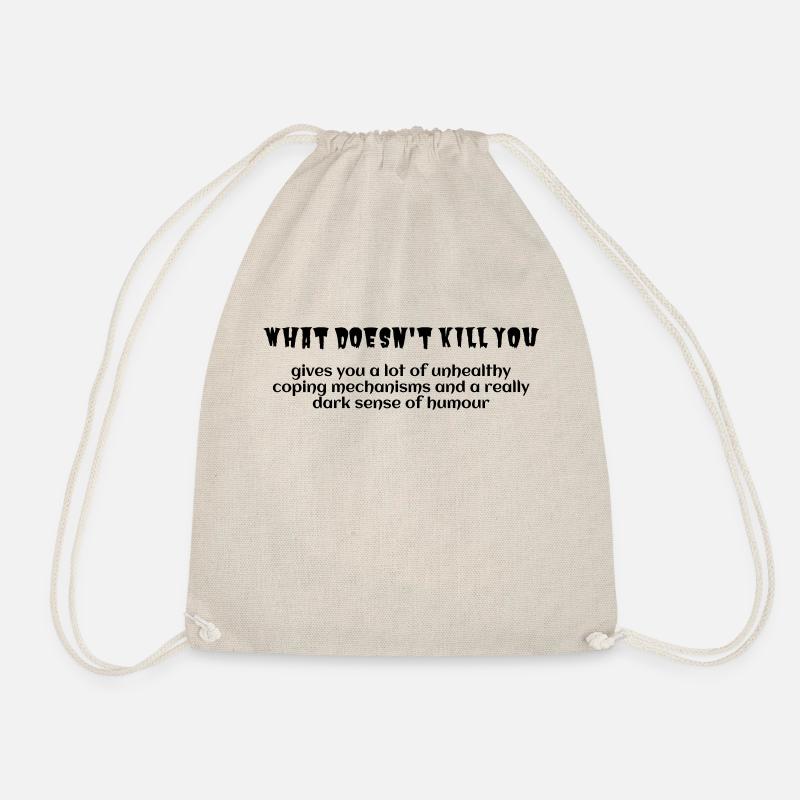 what doesn't kill you - Drawstring Bag - nature