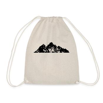 Berge Symbol Mountains - Drawstring Bag - nature - Front