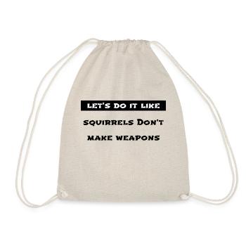 gift awesome peace bday global peace love anti war - Drawstring Bag - nature - Front