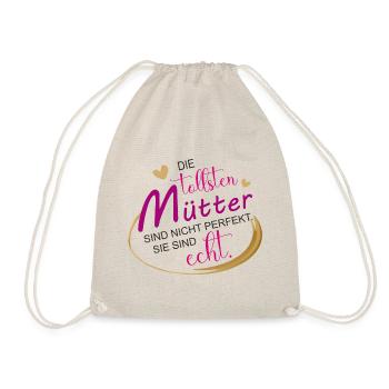 Tollste Mutter Mama Mütter Valentinstag - Turnbeutel - Natur - Vorne