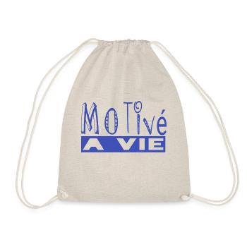 Motivated for life - Drawstring Bag - nature - Front