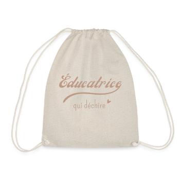 Éducatrice qui déchire - Sac de sport léger - nature - Devant