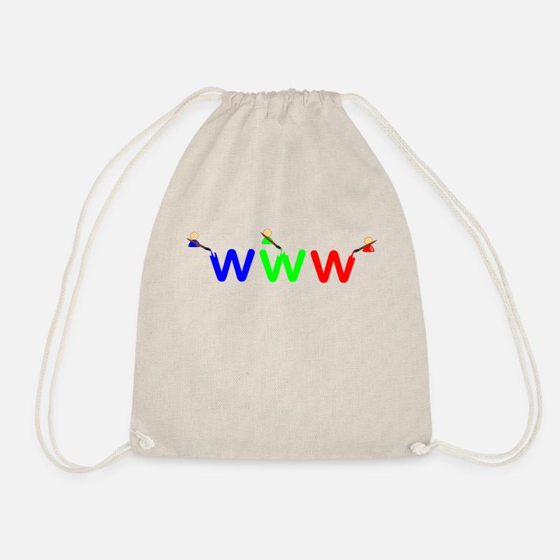 Color WWW - Drawstring Bag - nature