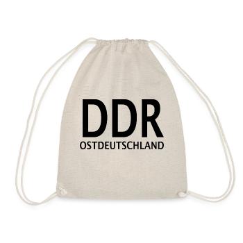 DDR Osten Ostdeutschland Geschenk - Turnbeutel - Natur - Vorne