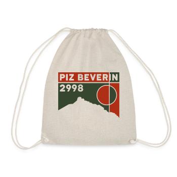 Piz Beverin Hike Glass Pass Mathon Souvenir - Drawstring Bag - nature - Front