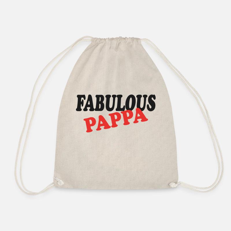 FABULOUS PAPPA - Drawstring Bag - nature
