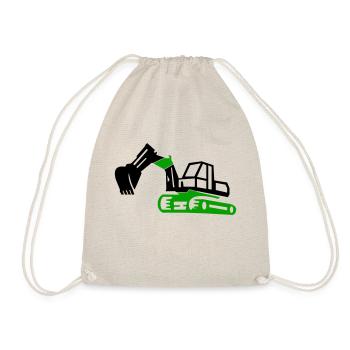 Bagger - Turnbeutel - Natur - Vorne