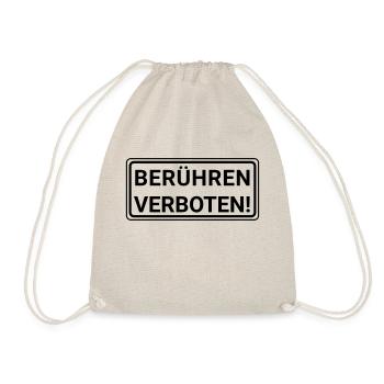 berühren verboten 1 - Turnbeutel - Natur - Vorne