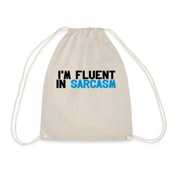 Fluent in sarcasm - Turnbeutel - Natur - Vorne