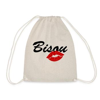 bisou / amour bébé / saint valentin - Sac de sport léger - nature - Devant