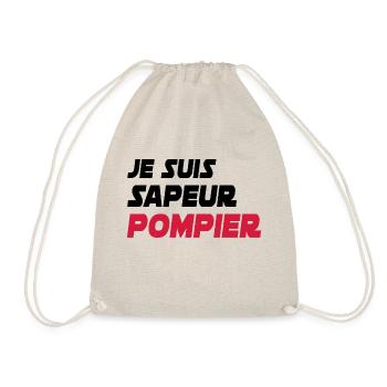 Je suis sapeur pompier / humour pompier - Sac de sport léger - nature - Devant