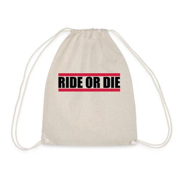 Logo Ride Die - Sac de sport léger - nature - Devant