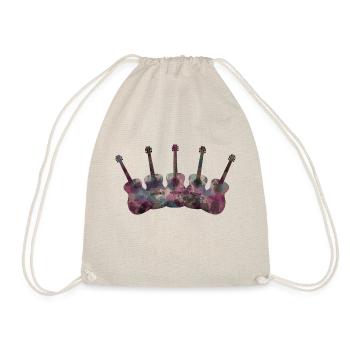 Guitars - Drawstring Bag - nature - Front