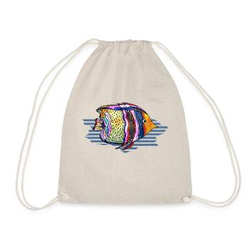Fish - Drawstring Bag - nature - Front
