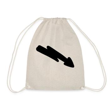 Arrow Symbol 04 Artboard 4 - Drawstring Bag - nature - Front