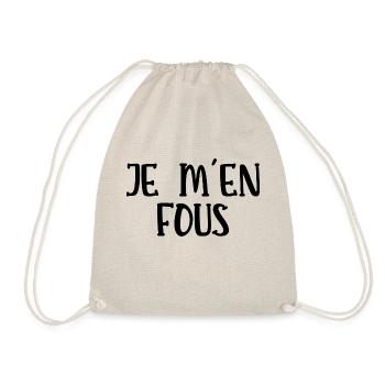 je m'en fous - Sac de sport léger - nature - Devant