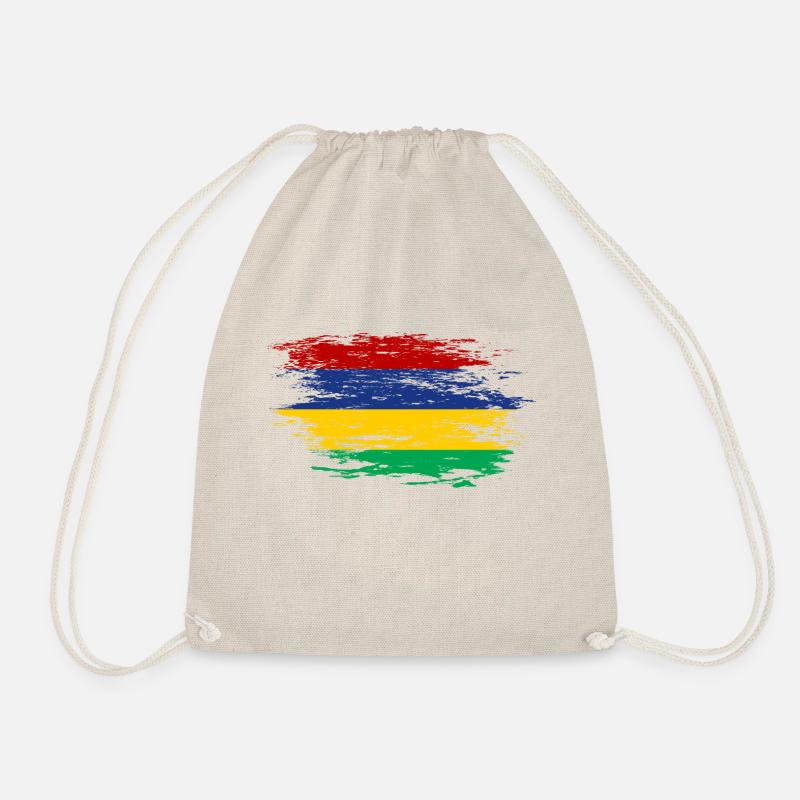 Mauritius Flagge used - Turnbeutel - Natur