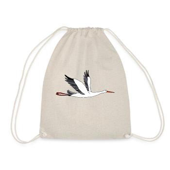 Storch - Turnbeutel - Natur - Vorne