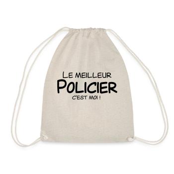 Le meilleur Policier c'est moi - Sac de sport léger - nature - Devant