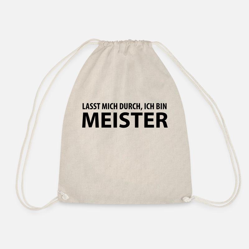lasst mich durch, ich bin meister - Turnbeutel - Natur