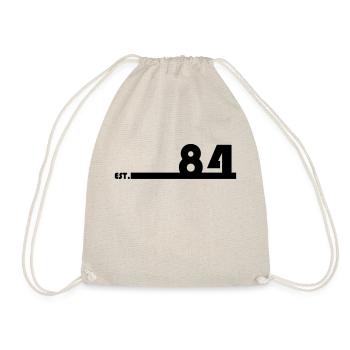 84_Black_Bauhaus93 - Turnbeutel - Natur - Vorne