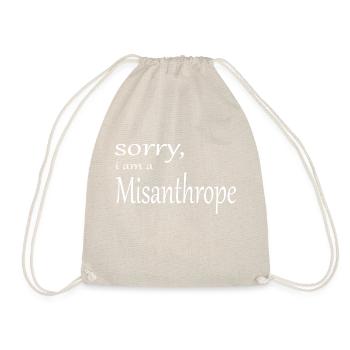 i'ma misanthrope - Drawstring Bag - nature - Front