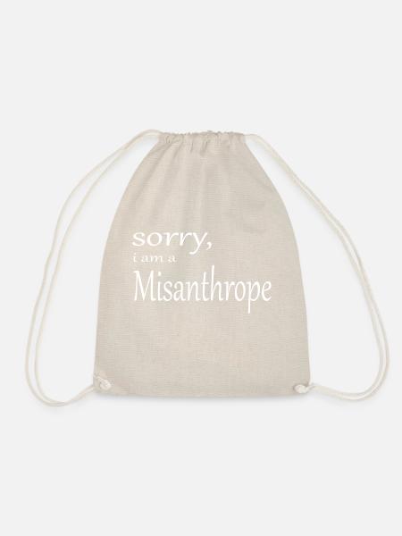 i´m a Misanthrope - Turnbeutel - Natur