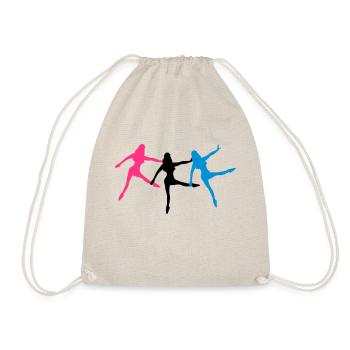 3 danseurs de ballet femme silhouette - Sac de sport léger - nature - Devant