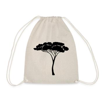 African Tree Silhouette Africa Nature Trees - Drawstring Bag - nature - Front