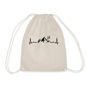 Herzschlagberg and Skiing - - Drawstring Bag - nature - Front