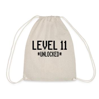11. Geburtstag Geschenk Gaming - Turnbeutel - Natur - Vorne