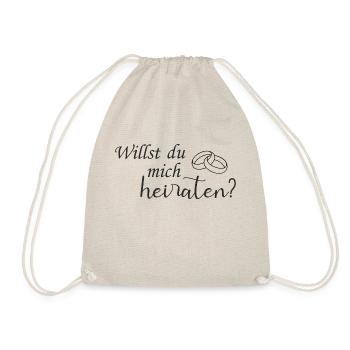 Willst du mich heiraten? - Turnbeutel - Natur - Vorne