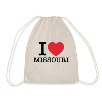 I Love Missouri | Missouri | I Heart Missouri - Drawstring Bag - nature - Front