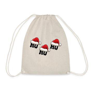 Chapeau de Noël Ho Ho Ho Ho - Sac de sport léger - nature - Devant