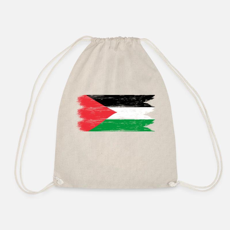 Beautiful Palestinian flag - Drawstring Bag - nature