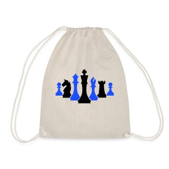 Chess Pieces Chess - Drawstring Bag - nature - Front