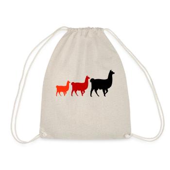 Famille Lama - Sac de sport léger - nature - Devant