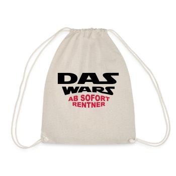 Das Wars - Rentner - Turnbeutel - Natur - Vorne