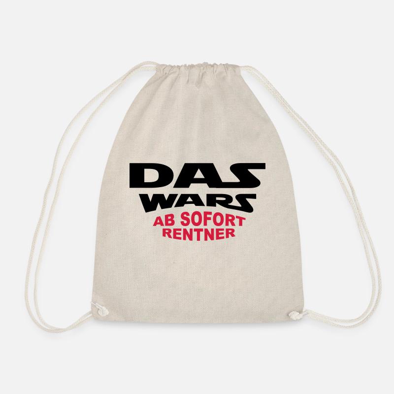 Das Wars - Rentner - Turnbeutel - Natur
