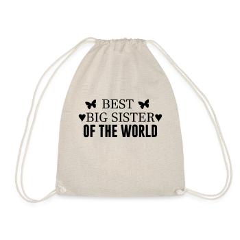 Beste Schwester - Turnbeutel - Natur - Vorne