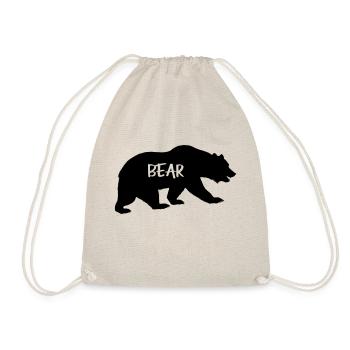 Bear - Drawstring Bag - nature - Front