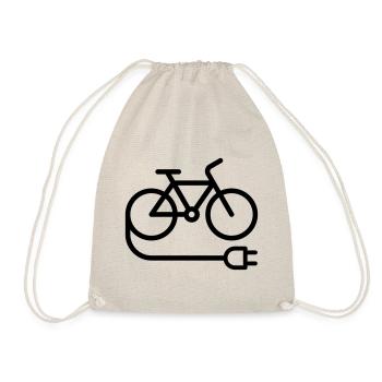 E bike - Drawstring Bag - nature - Front