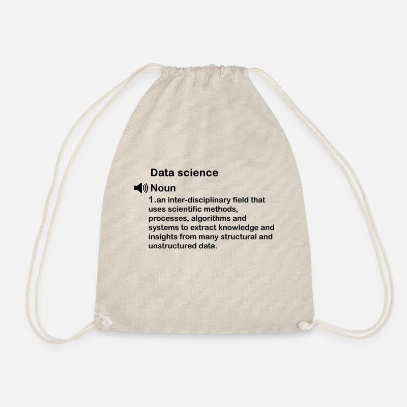 Funny Data science Definition Gift - Turnbeutel - Natur
