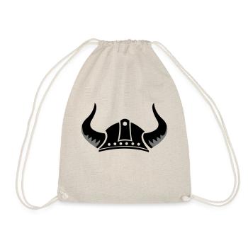 wikinger helm - Turnbeutel - Natur - Vorne