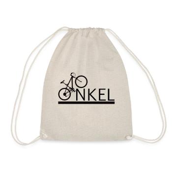 ONKEL Fahrrad Mountainbike Radeln bester Onkel - Turnbeutel - Natur - Vorne