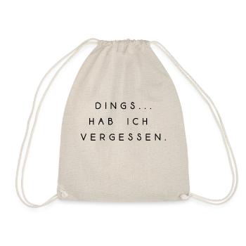 lustiger Spruch Schrift verrgessen Sommer Sonne - Turnbeutel - Natur - Vorne